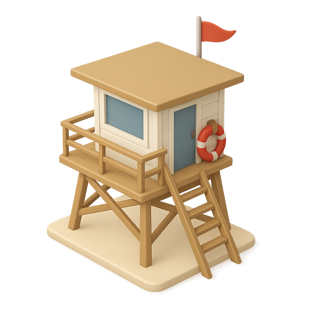 3D watchtower illustration